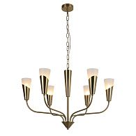 Люстра 75*75*48 см, 6*E14 Gerhort G31219/6BRS BRS+WT, Бронза