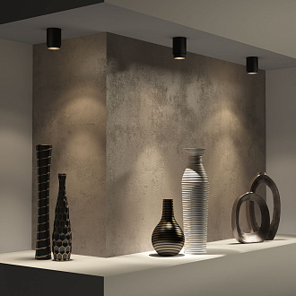 Накладной светодиодный светильник Cors 25032/LED 10W 4200K чёрный Elektrostandard