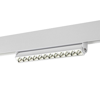 Трековый светильник для низковольтного шинопровода LED Novotech Flum 358542, 12W LED, 4000K, белый
