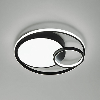 Потолочный светодиодный светильник с регулировкой яркости и цветовой температуры 50*8 см, 129W, 3300-4200-6500 К Eurosvet 90254/1 черный a057128