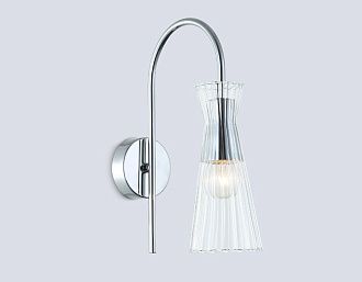 Бра 22*9*30- см, 1*E14*40W, K, Ambrella Light High Light LH55655, хром