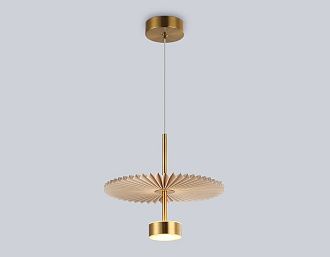 Подвесной светодиодный светильник **26-177 см, **W, 3000K, Ambrella Light High Light LH72603, латунь