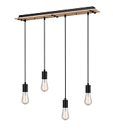 Подвесной светильник 11*76*133 см, 4*E27 черный, бежевый Vele Luce Tendenza VL6492P14