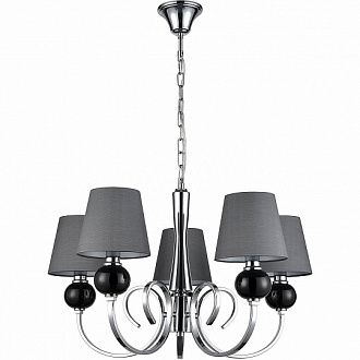 Подвесная люстра Vele Luce Percy VL1973L05 хром, диаметр 66 см