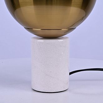 Настольная лампа Geneva Globe Marble 17,5*17,5*28 см, 1*E27*60W, ImperiumLoft 43.402, Белый