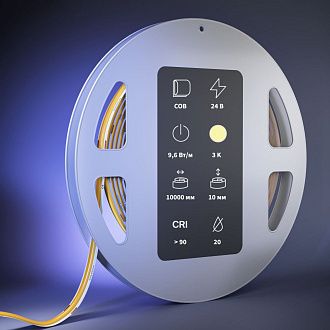 Светодиодная лента Ультра 24V COB 9,6W/м 3000К 10м IP 20 201304 Maytoni, цена за метр, продается катушками по 5 м