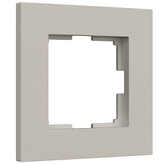 W0012917 Рамка на 1 пост Slab, дымчатый софт Werkel, 4690389218392