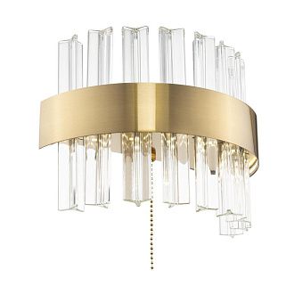  Бра хрустальное с выключателем Бронза CL337313 