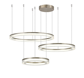 Люстра 400-600-800, LED, 90W 4000K NewRgy LED 2832A-DW-4+6+8 SILVER, SILVER