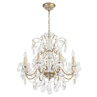 Светильник 68 см, Crystal Lux ODELIS SP8 GOLD, золото с патиной