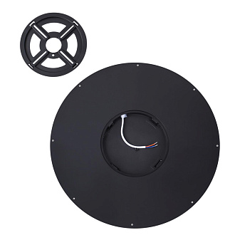 Cветильник 40*2,5 см, LED 32W, 3000/4000 К, IP40, белый/черный, пластик Sonex Omega Black, 7662/32L