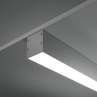 Алюминиевый профиль  Накладной 2000*35*35 мм для светодиодной ленты Maytoni Led strip Серебро ALM-3535B-S-2M