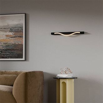 Бра 80*80-80 см, 1*LED*18W, 3000K, Lightera Tura LE103W-80B, Черный