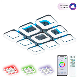 Светильник 86 см, 160W с Алисой Citilux Паркер Смарт CL225A295E, 3000-5500K, коричневый