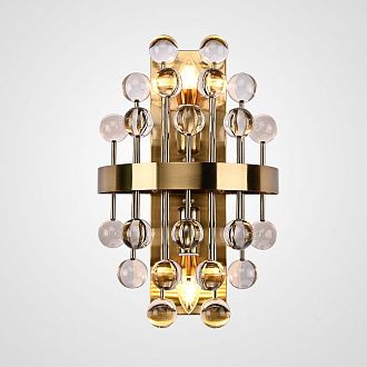 Бра RUFINA A 24*24*40 см, 2*E14*40W, ImperiumLoft rufina01, Латунь