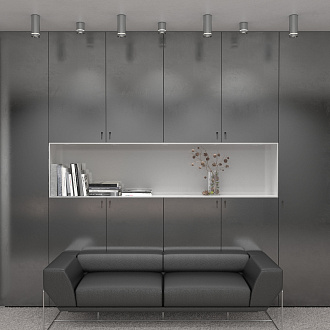 Светильник LED 9W, 3000 К, 7,9*7,9*10 см, черный, Elektrostandard Topper DLR021