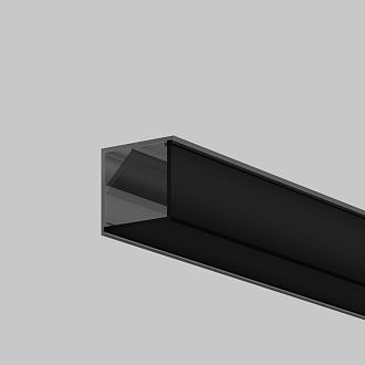 Рассеиватель для профиля 16×16 (Угол, Чёрный, 2 м), ALM-1616S-B-DF-2M 642028, 200*2*1 см, Maytoni Led Strip 642028, Черный