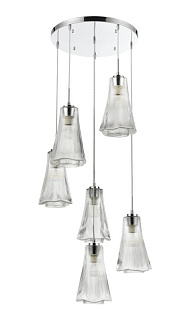 Подвесной светильник  58*160 см, 6*E27 хром Vele Luce Emily VL5603P16