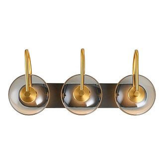 Бра 35 см, 12W, 3000K, Lussole LSP-4015, черный-бронза