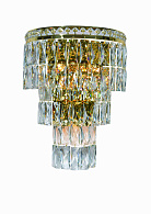 Бра 200*300*370, 4*E14, 40W NewRgy Cristallo W2785E/4A GOLD+CLEAR, Золото+прозрачный