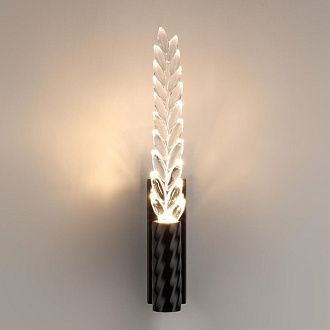Настенный светильник *4,5*-33 см, 1*LED*4W, 3000K, Odeon Light Exclusive KOLOS 5459/4WL, черный глянцевый/прозрачный