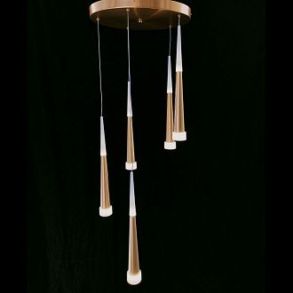 Подвесной светильник Kink Light РЭЙ 6114-5A,33 золото, диаметр 40 см