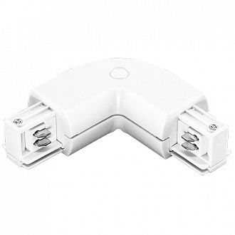 Соединитель трековый трехфазный Lightstar BARRA 504126 L-образный БЕЛЫЙ, шт