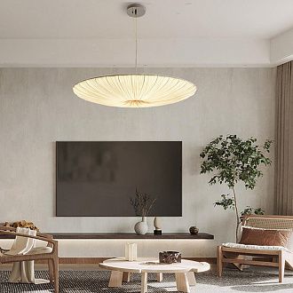 Подвесная люстра Aqua Creations Lighting round D100 100*100*15 см, 1*E27*60W, ImperiumLoft 108168-28, Белый