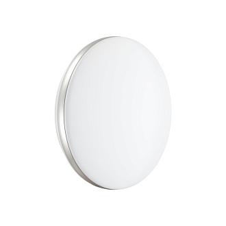 Cветильник 29*6 см, LED 12W, 4000 К, IP43, белый/серебристый, пластик Sonex Ringo, 7625/AL