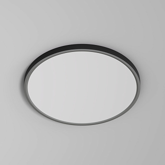 Накладной светильник 40*2,5 см, 36W, 3000-6000К, Denkirs THIN DK6522-BK черный