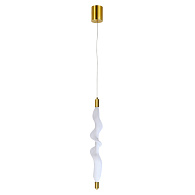 Светильник подвесной 60*8* см, 1 LED*8W, 4000 К, Divinare Passato 1925/33 SP-8, Латунь