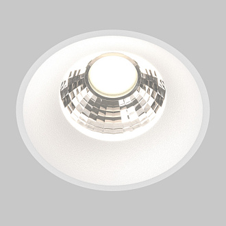Встраиваемый светильник 7,4*7,4*6 см, LED, 12W, 4000К, Maytoni Technical ROUND DL058-12W4K-TRS-W белый