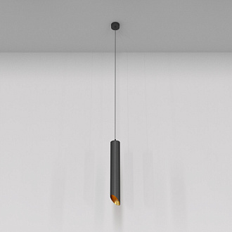 Светильник 6 см, Maytoni Pendant Lipari P044PL-01-40GU10-B, черный-золото