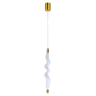 Светильник подвесной 60*8* см, 1 LED*8W, 4000 К, Divinare Passato 1925/33 SP-8, Латунь