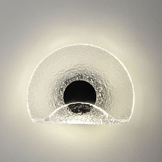 Светильник 20 см, 6W, 4000K, Crystal Lux WAVE AP6W LED TRANSPARENT, черный