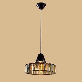 Подвес CITILUX  CL450212 Эдисон Черн+Хрусталь, диаметр 33 см