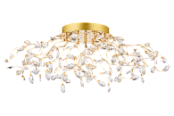 Люстра Ø850 x H240, мм, 13*2W(26W) 4000K, FGD+WT(Золото + белый) NewRgy 18534/13 RBP LED FGD+WT
