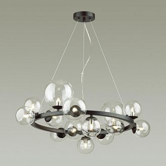 Люстра Odeon Light Tovi 4818/14, диаметр 77 см, черный, двойное крепление