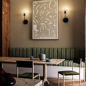 Бра Alora Mood, Арт. ALM-SYLVIA-1WB-BK-CL
