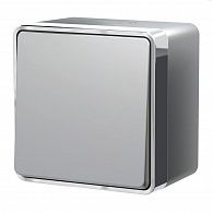 W5010206 Выключатель одноклавишный влагозащищенный Gallant, серебряный Werkel, 4690389167089