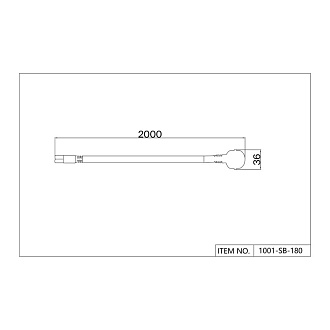 Коннектор для драйвера с вилкой черного цвета Favourite Unika 1001-SB-180