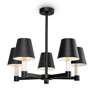 Люстра потолочная Maytoni Tet-a-tet MOD104PL-05B, диаметр 57 см, черный