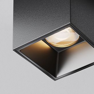 Светильник  C064CL-5W2.7K-SQ-B 5,3*5,3*-6 см, *LED*5W, K, Maytoni technical Alfa LED C064CL-5W2.7K-SQ-B, Черный
