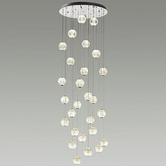 Светодиодный светильник 67 см, 120W, 4000K, Odeon Light CRYSTAL 5007/120L, хром