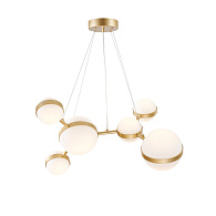 Подвесная люстра 70*40*135 см, 6*LED, 42W, 4000К, Favourite Asterismo 4448-6P золотой