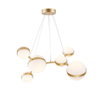 Подвесная люстра 70*40*135 см, 6*LED, 42W, 4000К, Favourite Asterismo 4448-6P золотой