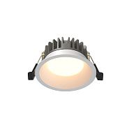 Встраиваемый светильник 9 см, 10W, 2700-4000K, Maytoni Technical Okno DL055-10W2.7-3-4K-W, белый