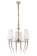 Люстра Ø550 x H580(1230), мм, 6*40W (240W), NICKEL (Никель) NewRgy ZF8657/6NK NICKEL