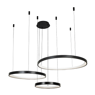 Подвесной светильник 110*80*150 см, LED 110W, 3000 / 6000K, Черный LED4U L8806-800-580-380