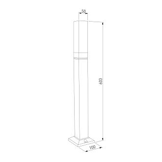 Уличный ландшафтный светильник 1537 TECHNO LED 3000K чёрный 1537 TECHNO LED Elektrostandard  4690389219214, a072069